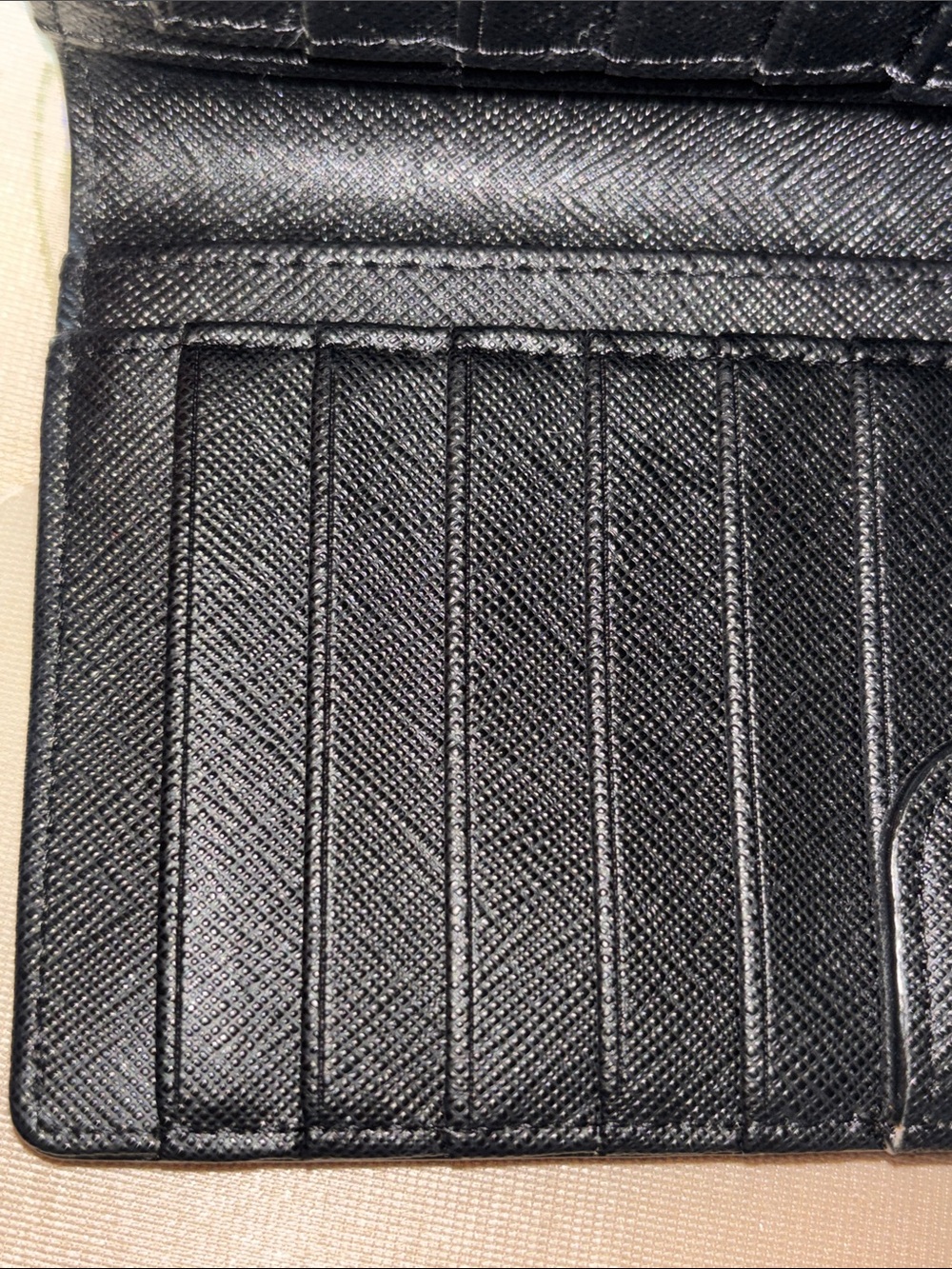 Kate Spade Striped Leather Continental Wallet Women’s Authentic - Picture 10 of 13